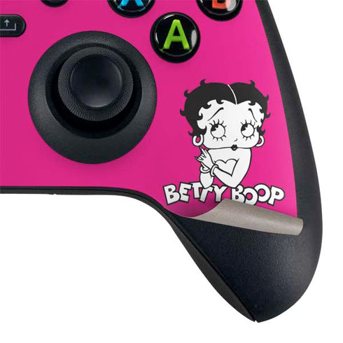 Betty Boop Pink Background Xbox Series X Controller Skin