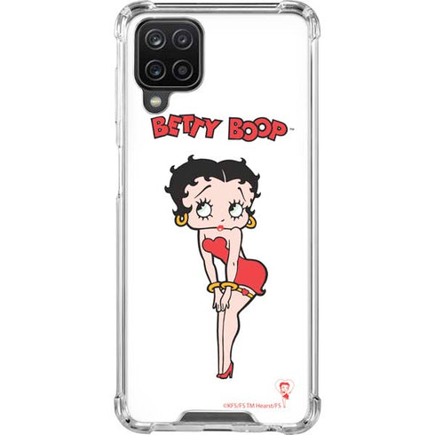 Betty Boop Pose Galaxy A12 Clear Case