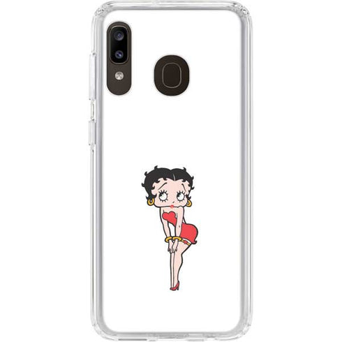 Betty Boop Pose Galaxy A20 Clear Case