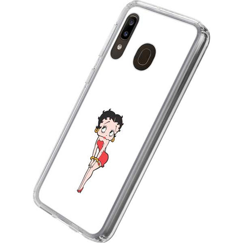 Betty Boop Pose Galaxy A20 Clear Case