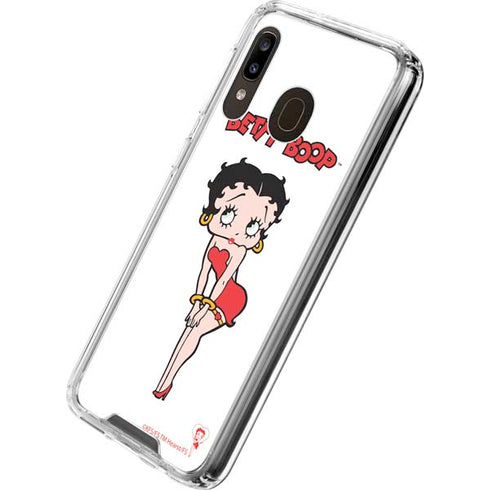 Betty Boop Pose Galaxy A30 Clear Case