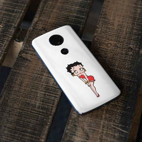 Betty Boop Pose Moto E5 Plus Skin