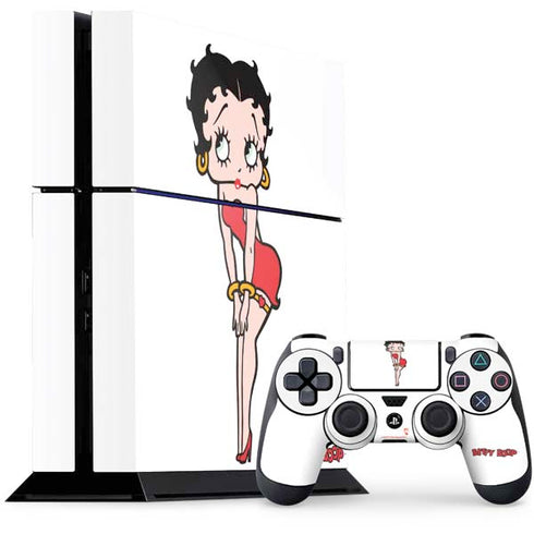 Betty Boop Pose PS4 Console and Controller Bundle Skin
