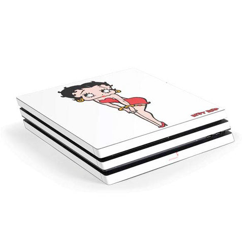 Betty Boop Pose PS4 Pro Console Skin