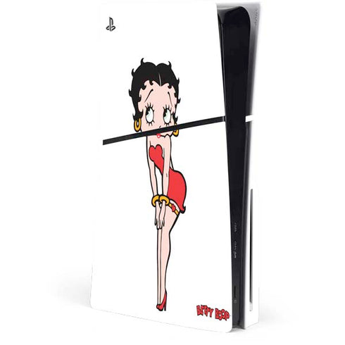 Betty Boop Pose PS5 Slim Disk Console Skin