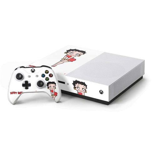 Betty Boop Pose Xbox One S Console and Controller Bundle Skin