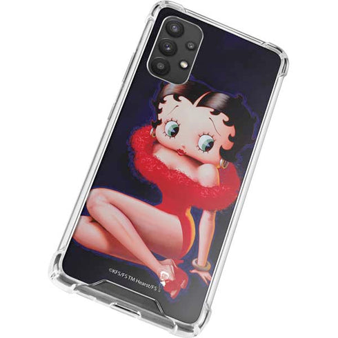 Betty Boop Red Dress Galaxy A32 5G Clear Case