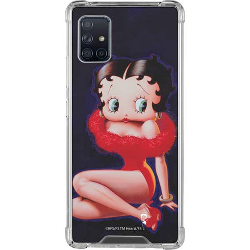 Betty Boop Red Dress Galaxy A51 5G Clear Case