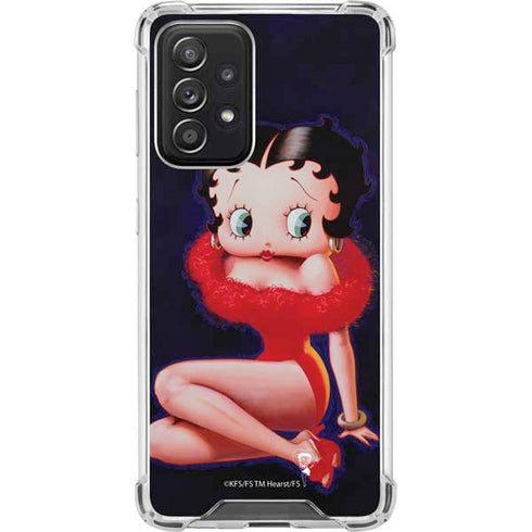 Betty Boop Red Dress Galaxy A52 5G Clear Case