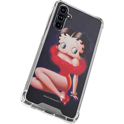 Betty Boop Red Dress Galaxy A54 5G Clear Case