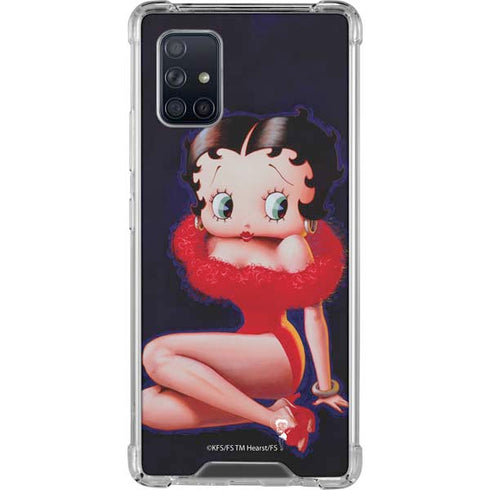 Betty Boop Red Dress Galaxy A71 5G Clear Case