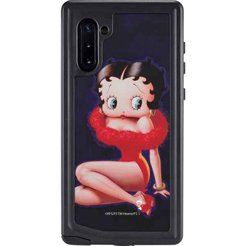 Betty Boop Red Dress Galaxy Note 10 Waterproof Case