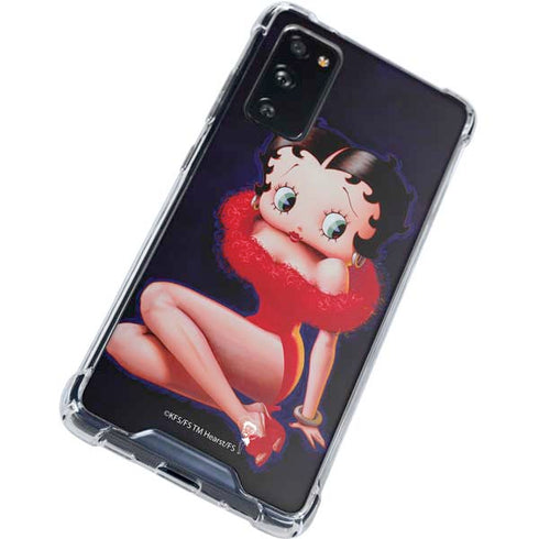 Betty Boop Red Dress Galaxy S20 FE Clear Case