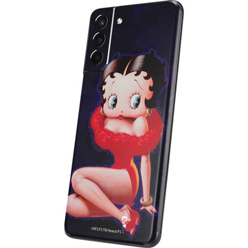 Betty Boop Red Dress Galaxy S21 5G Skin