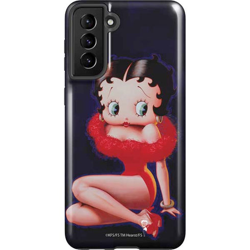 Betty Boop Red Dress Galaxy S21 FE Pro Case