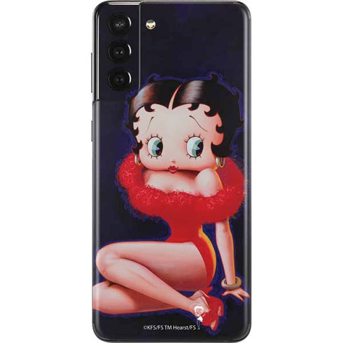 Betty Boop Red Dress Galaxy S21 Plus 5G Skin