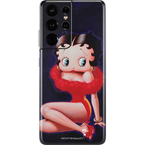 Betty Boop Red Dress Galaxy S21 Ultra 5G Skin