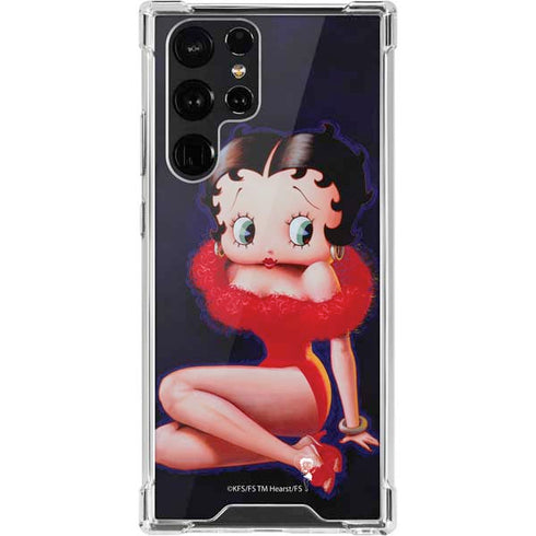 Betty Boop Red Dress Galaxy S22 Ultra Clear Case