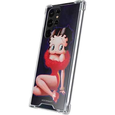 Betty Boop Red Dress Galaxy S22 Ultra Clear Case