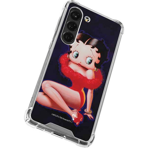 Betty Boop Red Dress Galaxy S23 Clear Case