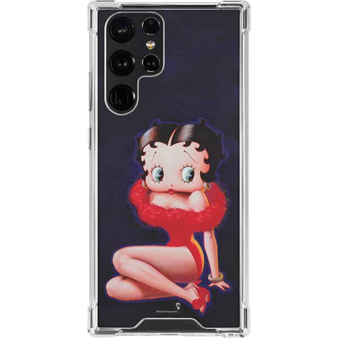 Betty Boop Red Dress Galaxy S24 Ultra Clear Case