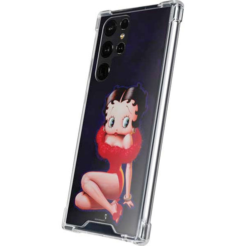 Betty Boop Red Dress Galaxy S24 Ultra Clear Case