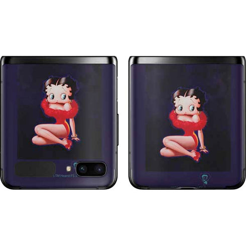 Betty Boop Red Dress Galaxy Z Flip Skin