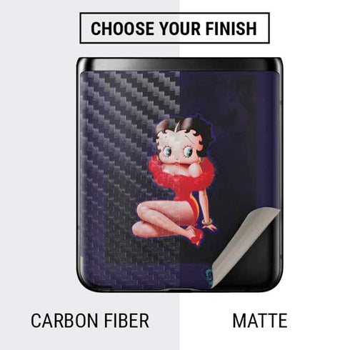 Betty Boop Red Dress Galaxy Z Flip Skin