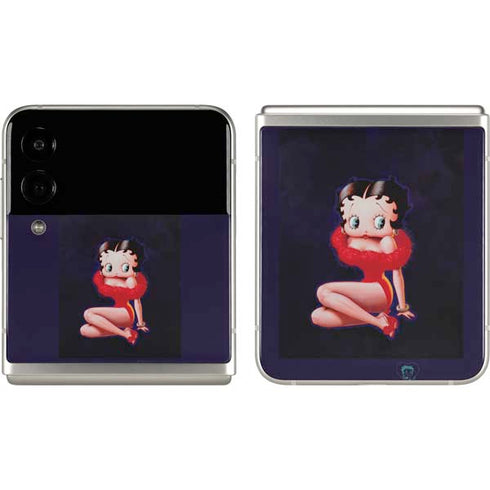 Betty Boop Red Dress Galaxy Z Flip3 5G Skin