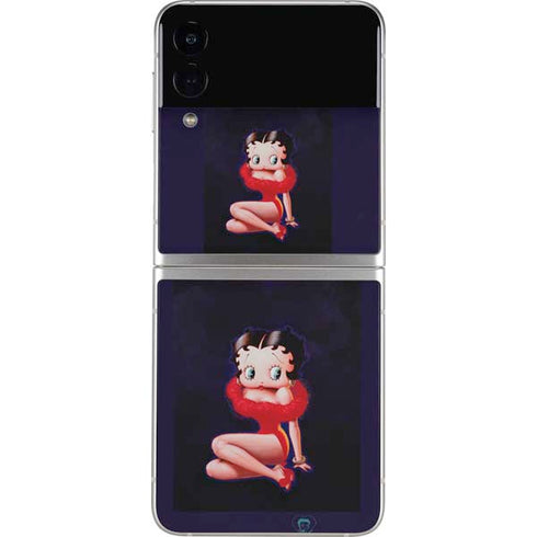 Betty Boop Red Dress Galaxy Z Flip3 5G Skin