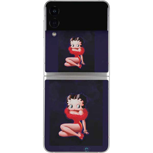 Betty Boop Red Dress Galaxy Z Flip4 5G Skin