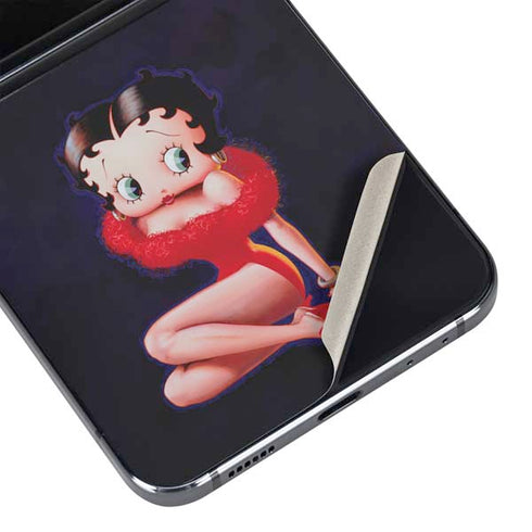 Betty Boop Red Dress Galaxy Z Flip5 5G Skin