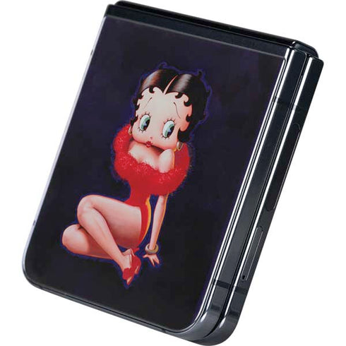 Betty Boop Red Dress Galaxy Z Flip5 5G Skin