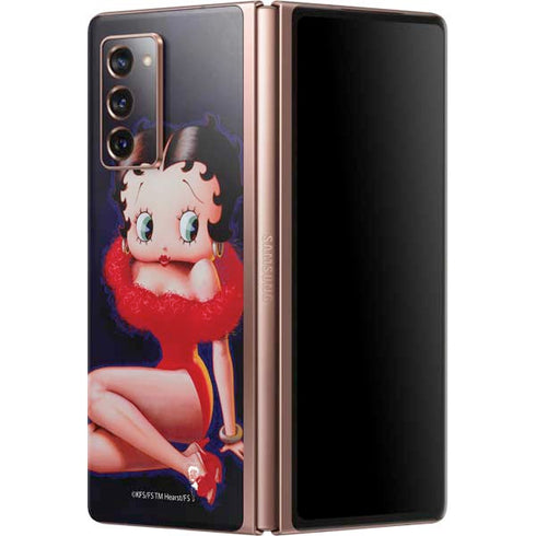 Betty Boop Red Dress Galaxy Z Fold2 5G Skin