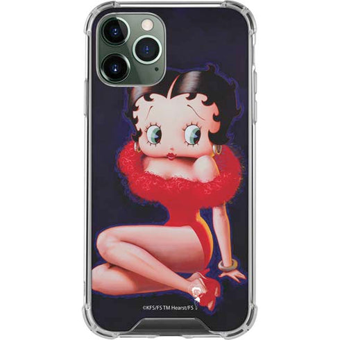 Betty Boop Red Dress iPhone 11 Pro Max Clear Case