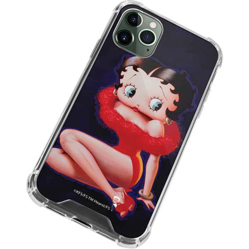 Betty Boop Red Dress iPhone 11 Pro Max Clear Case