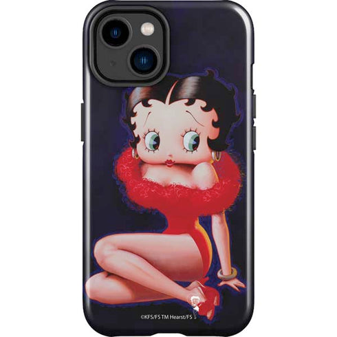 Betty Boop Red Dress iPhone 14 Plus Impact Case