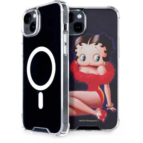 Betty Boop Red Dress iPhone 15 Plus MagSafe Case