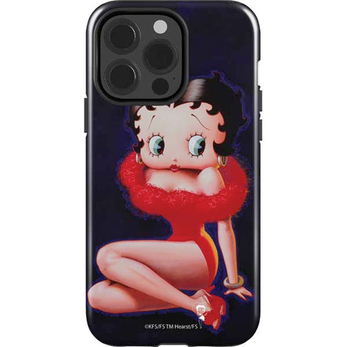 Betty Boop Red Dress iPhone 15 Pro Impact Case