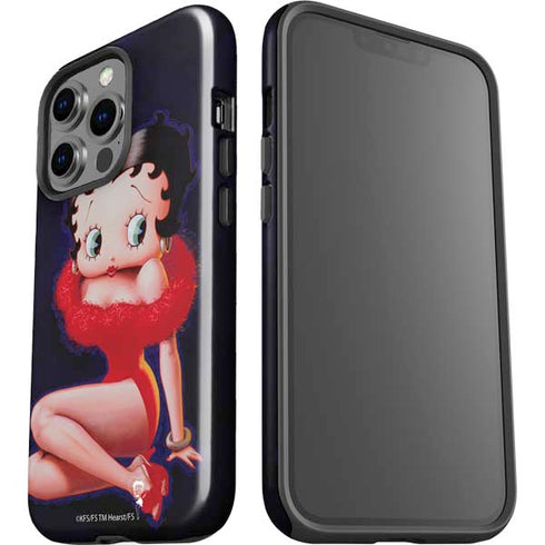 Betty Boop Red Dress iPhone 15 Pro Impact Case