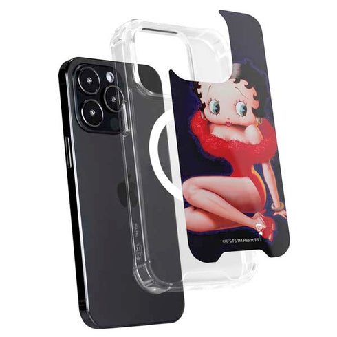 Betty Boop Red Dress iPhone 15 Pro MagSafe Case