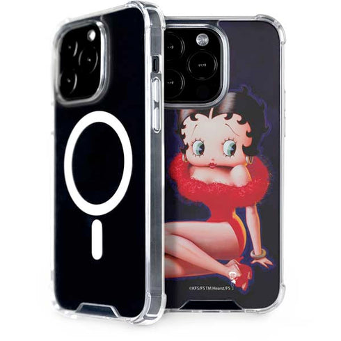 Betty Boop Red Dress iPhone 15 Pro MagSafe Case