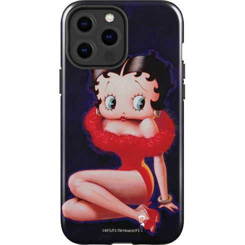 Betty Boop Red Dress iPhone 15 Pro Max Impact Case