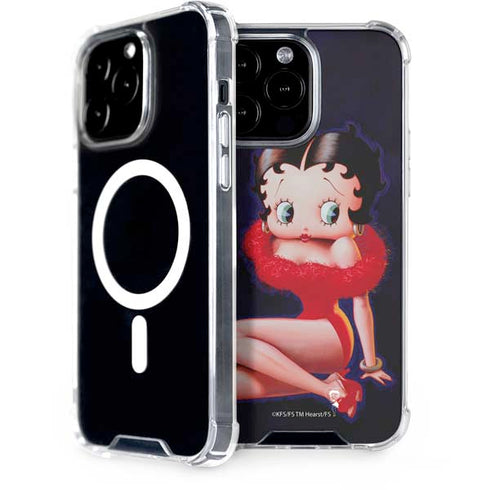 Betty Boop Red Dress iPhone 15 Pro Max MagSafe Case