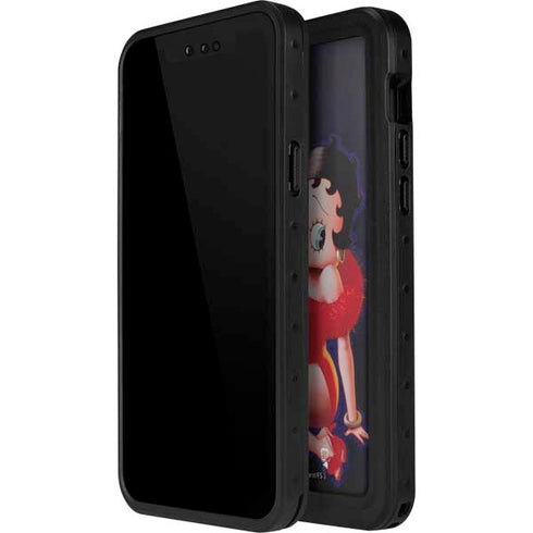 Betty Boop Red Dress iPhone 14 Pro Max Waterproof Case