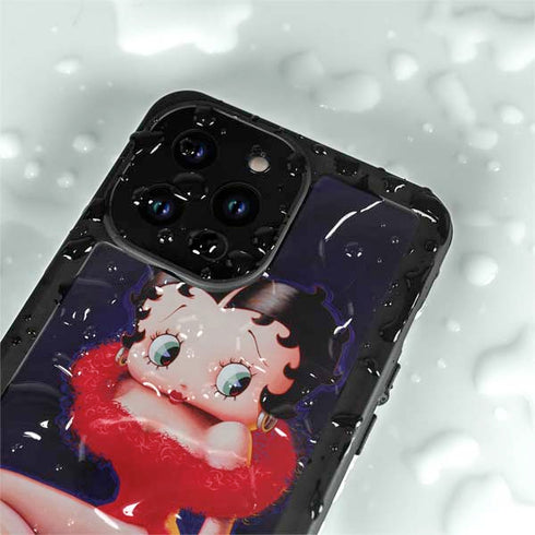 Betty Boop Red Dress iPhone 14 Pro Max Waterproof Case
