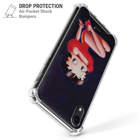 Betty Boop Red Dress iPhone XR Clear Case