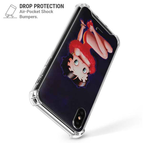 Betty Boop Red Dress iPhone XS Max Clear Case