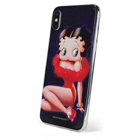 Betty Boop Red Dress iPhone XS Skin