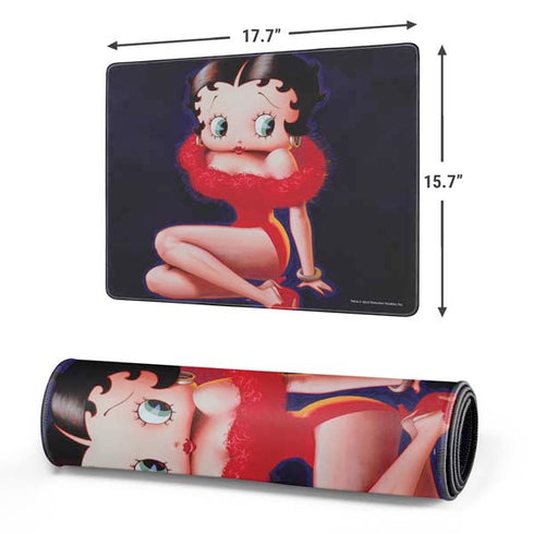 Betty Boop Red Dress Gaming Mouse Pad